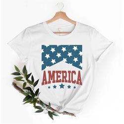 America Shirt, 4th of July TShirt, The Land of the Free Party Shirt, Independence Day Party Shirt, Proud American T-shir