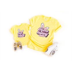 Mama Bunny Shirt, Mini Bunny Shirt, Mama MIni Easter Shirt, Mommy and Me Shirt, Mama MIni Bunny Matching Outfit, Easter