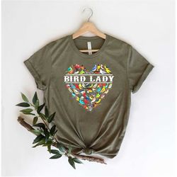 Crazy Bird Lady Shirt, Birdwatcher Tees, Shirts For Bird Lover, Bird-Nerd Shirt, Bird Watching Gift T-Shirt, Cute Bird T