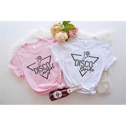 Disco Bride Disco Cowgirl,  Disco Bachelorette Shirts, 90s Bachelorette Matching Tees, Bridesmaid Disco Shirt, Disco Bri