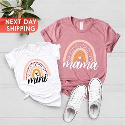 Mama Mini Matching Shirt, Mama Valentines Shirt,Mini Valentines Shirt, Rainbow Mini Shirt, Rainbow Mama Shirt, Mama's Gi