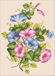 PDF Cross Stitch Digital Pattern - The Morning Bells - Embroidery Counted Templates