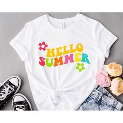 Hello Summer Shirt, Summer Colorful Shirt, Summer Vacation Tshirt, Vacay Mode Shirts, Welcome Summer Unisex Shirts, Summ