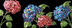 PDF Cross Stitch Digital Pattern - The Moonlight Hydrangea - Embroidery Counted Templates