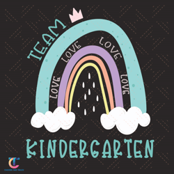 Team Love Kindergarten Svg, Back To School Svg, Kindergarten Svg, Love Kindergarten Svg, Team Kindergarten Svg, Sch