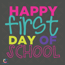 Happy First Day Of School Svg, Back To School Svg, First Day Svg, School Svg, Happy Day Svg, Happy School Svg, Teac