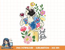 Disney Princess Snow White Just One Bite Floral png, sublimation, digital print