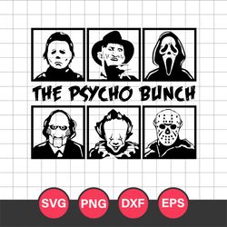 The Psycho Bunch Svg, Halloween Svg, Png Dxf Eps Digital File