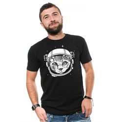 Astronaut Cat T-shirt Space Cat Tee shirt astro Cat Birthday T-shirt Cat Lover Pet Tee Shirt