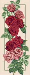 PDF Cross Stitch Digital Pattern - The Rose Panel - Embroidery Counted Templates