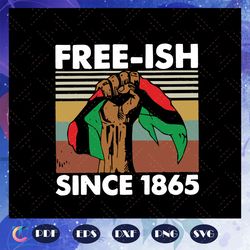 Free ish Since 1865, Black Woman Svg, Black Power Svg, Black Month, Black Pride Svg, Black Lives Matter, Human Righ