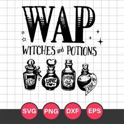 WAP Witches And Potions Bleached Svg, Halloween Svg, Png Dxf Eps Digital File