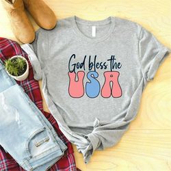 God Bless The USA Shirt, 4th Of July Shirt,  Patriotic Shirt, Funny 4th Of July Outfit, Memorial Day Tee, Republican Gif