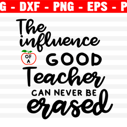 The Influence Of A Good Teacher Svg, Vector Clipart, School Svg, Png, Eps, Dxf, Cricut, Cut Files, Silhouette Files