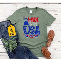Made In The Usa Shirt, 4th Of July Shirt, America Shirt, Patriotic Baby Shirt, American Flag Shirt, Fourth Of July Shirt