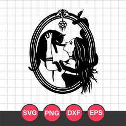 Witchy And Black Cat Svg, Halloween Svg, Png Dxf Eps Digital File