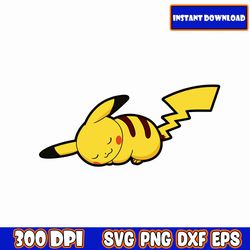 Pikachu Svg , Pikachu Png , Pokemon Cricut Vector Bundle , Pikachu DIY , Png Image T-shirt , Cut File For Cricut