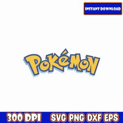 Pokemon Logo SVG Bundle, Pikachu SVG, Pokemon clipart, Pokemon Cricut, svg files for cricut, pokemon png set