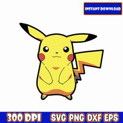 pokemon picachu SVG, Pokemon SVG Bundle, Pikachu SVG, Pokemon clipart, Pokemon Cricut, svg files for cricut, pokemon png