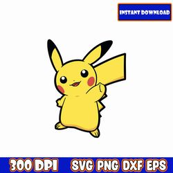 Pokemon Svg Bundle, Layered Svg Files, Cartoon Svg, Pokemon Clipart, Pikachu Svg, Pokemon Font, Pokemon Cricut Svg