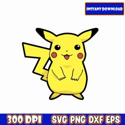 Pokemon SVG Bundle, Pikachu SVG, Pokemon clipart, Pokemon Cricut, svg files for cricut, pokemon png set