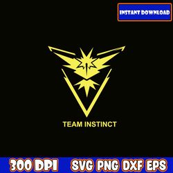 pokemon Team instinct Svg, Pokemon SVG Bundle, Pikachu SVG, Pokemon clipart, Pokemon Cricut, svg files for cricut