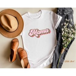 Retro Leopard Mama Shirt, Vintage Mom Leopard Shirt, Gift for Mom, Gift for Her, Mothers Day, Mom Life Tshirt, Mom Life