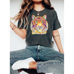 Tiger Face T-Shirt Watercolor Tiger Shirt, Tiger Face Shirt, King Of The Jungle, Tiger Lover Gift, BD-257