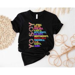 Yo Soy Shirt, Yo Soy Latina T-shirt, Mexican Women Gift Idea, Regalo Para Madre, Empowered Girls Sweater, Flower Latina