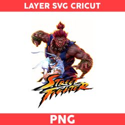 Akuma Png, Ryu Png, Akuma And Ryu Png, Street Fighter Png, Cartoon Png - Digital File