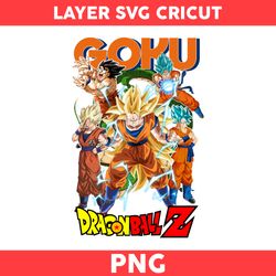 Son Goku Png, Goku Png, Super Saiyan Png, Dragon Ball Character Png, Dragon Ball Z Png, Cartoon Png -Digital File