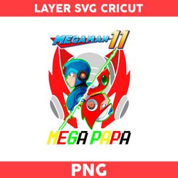 Mega Man Png, Mega Papa Png, Papa Png, Zero Mega Png, Game Png, Cartoon Png - Digital File
