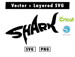 shark svg and png files for cricut machine , anime svg , manga svg , Goku svg