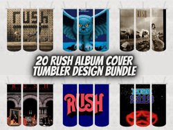 20 RUSH Tumbler Wrap Design Bundle - PNG Sublimation Printing Design - 20oz Tumbler Designs