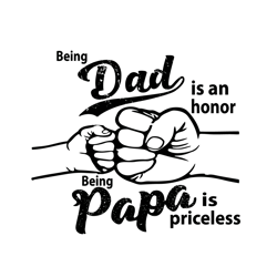 Being Dad Is An Honor Being Papa Is Priceless Svg, Fathers Day Svg, Dad Svg, Papa Svg, Being Dad Svg, Being Papa Svg, Be