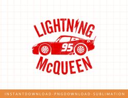 Disney Pixar Cars Lightning McQueen Profile Vintage T-Shirt png, sublimate, digital print