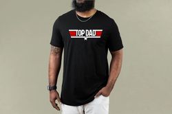 Top Dad T-Shirt With Kids Names, Custom Gift for Father Shirt, Christmas Gifts Dad Shirt, New Dad TShirt, Gift Tee for F
