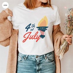 4th of July Shirt, Freedom Graphic Tees, Patriotic T-Shirt, American Outfit, Toddler Shirts, Fourth of July Clothing, US