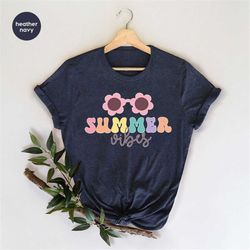 Summer Graphic Tees, Vacation Shirt, Beach T-Shirts, Summer Vacation, Girls Trip Gifts, Gift for Her, Women Vneck Tshirt