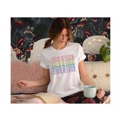 Love Is Love Shirt, Love Is Love Rainbow Colors Shirt, Love Is love shirt For Women