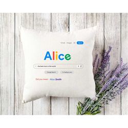 Mother's Day Pillow, Google Search Inspired Pillow, Personalized Pillow, Gift For Mom, Mama Pillow, Throw Pillow, Decora