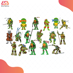 Ninja Turtles Bundle Svg, Cartoon Svg, Teenage Mutant Ninja Turtles Svg, Cool Turtles