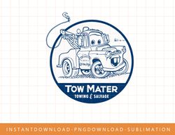 Disney Pixar Cars Tow Mater Salvage Badge Graphic T-Shirt png, sublimate, digital print