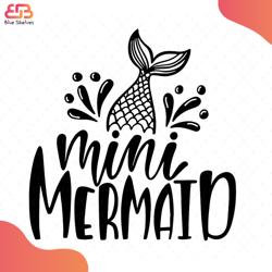 Baby Mermaid Inspirational Quote About Summer Svg, Disney Svg, Mermaid Svg, Inspirati