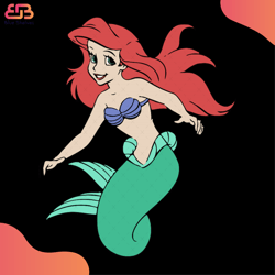 Ariel Mermaid Svg, Disney Svg, Mermaid Svg, Ariel Svg, Mermaid Birthday Svg, Little M