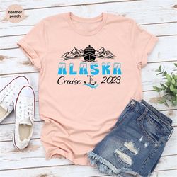 Trendy Alaska 2023 Gift, Cruise Vacation Graphic Tees, Alaska Cruise Shirt, Family Matching Clothing, Gift for Family, T
