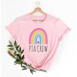 pta crew shirt, parent teacher association tshirt, school volunteer shirt, teacher shirt, pta mom shirt, gift for school