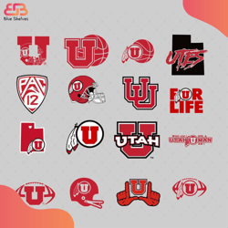 Utah Utes Bundle Svg, Sport Svg, Utah Utes Svg, Utah Utes Logo Svg, Utah Utes Fan Svg