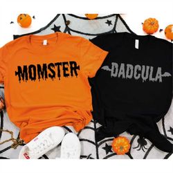 Family Halloween Shirt, Momster Shirt, Dadcula Shirt, Matching Halloween Shirts, Funny Halloween, Halloween Gift, Couple