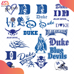Duke Blue Devils Bundle Svg, Sport Svg, Duke Blue Devils Svg, Duke Blue Devils Logo S
